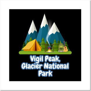 Vigil Peak, Glacier National Park Posters and Art